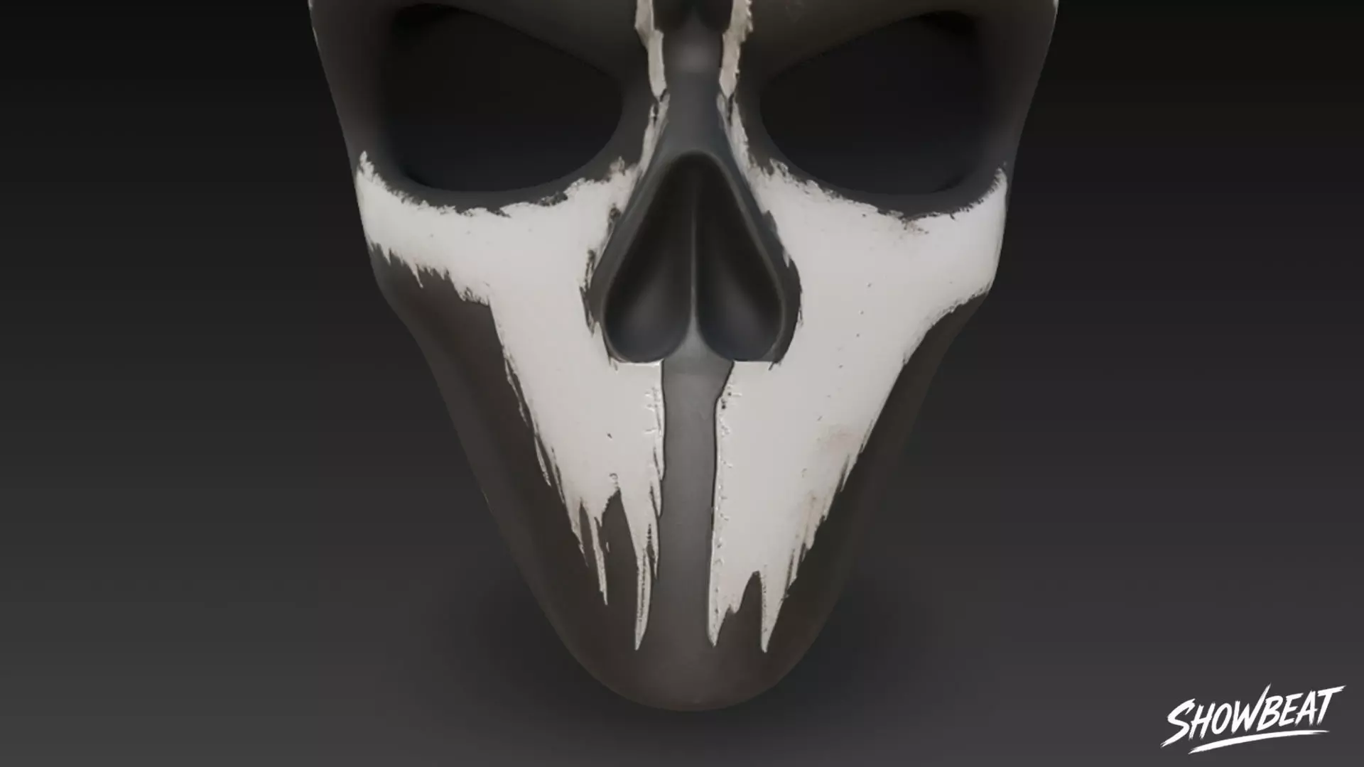 Ghost Skull Mask Low-poly 3D model_5