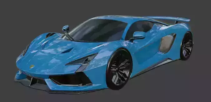 Generic Supercar 3d Model
