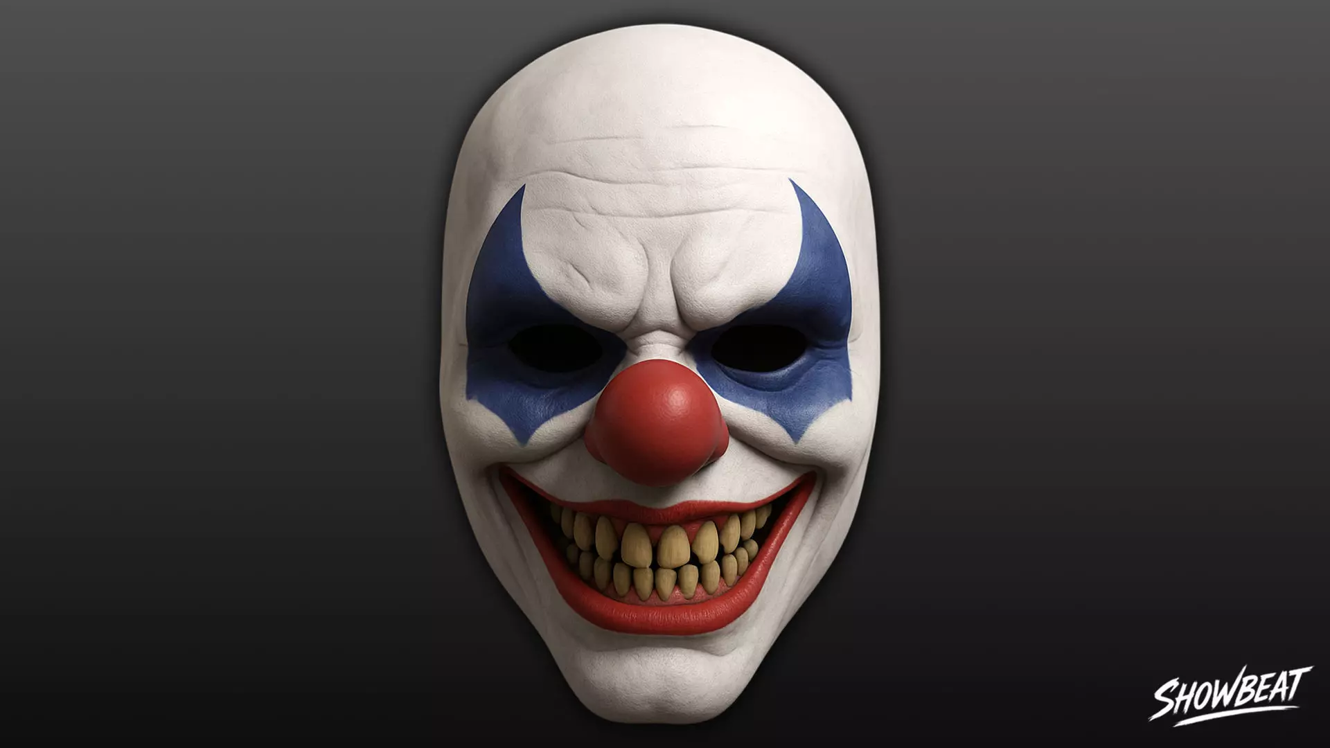 Killer Clown Mask Low-poly 3D model_0