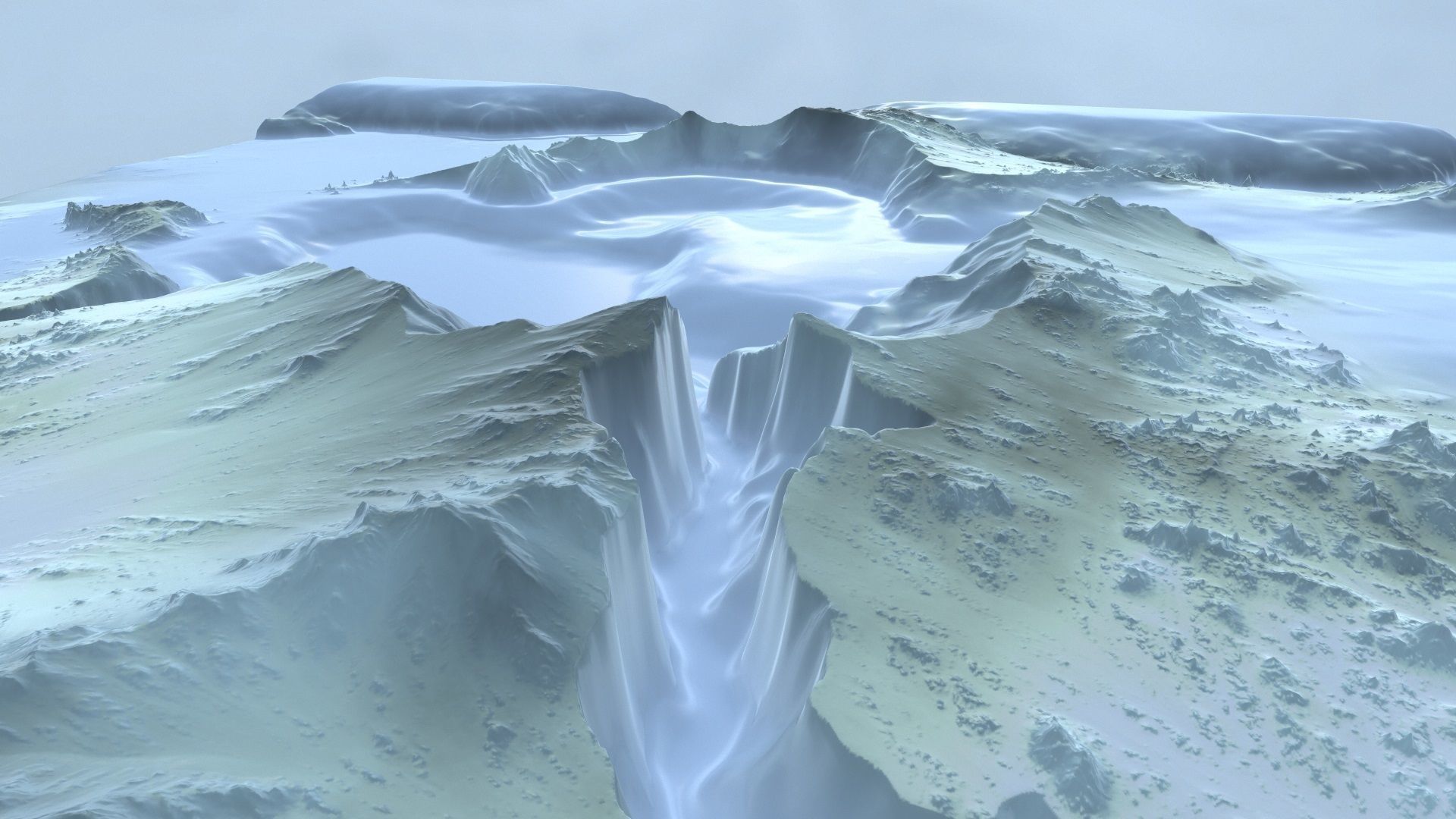 Snow Mountain 3D model_1