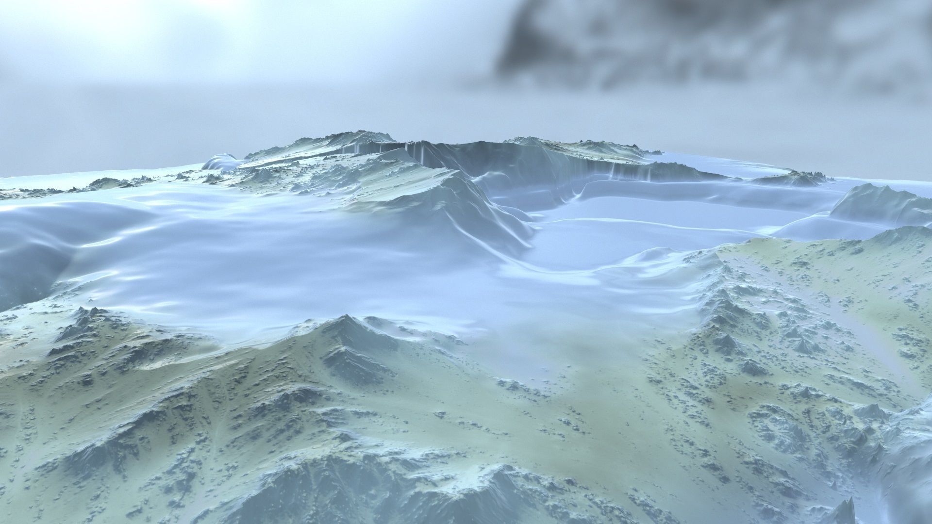 Snow Mountain 3D model_3