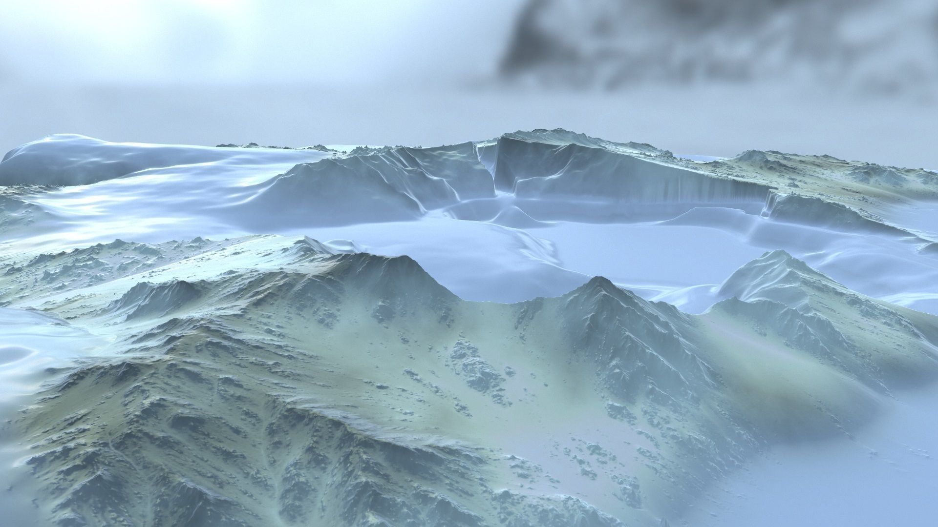 Snow Mountain 3D model_4