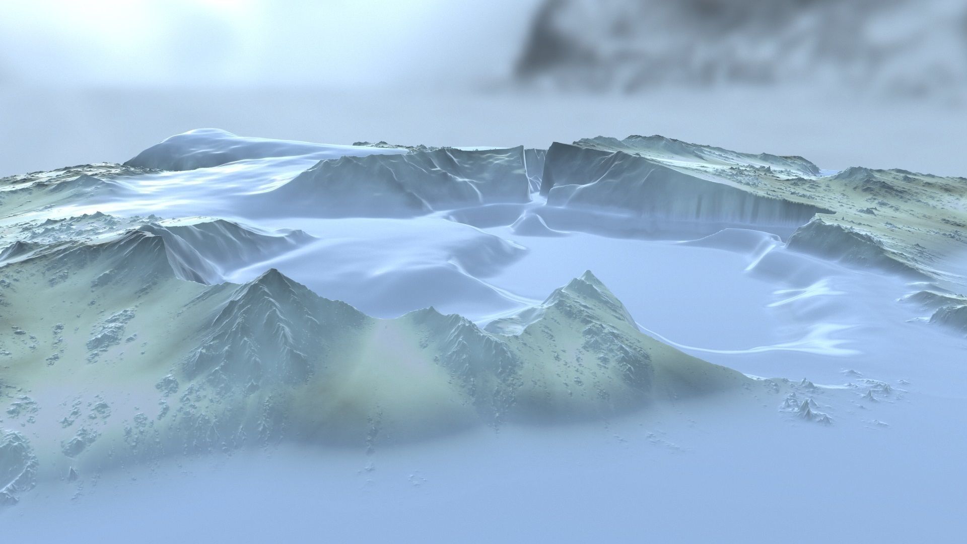 Snow Mountain 3D model_7