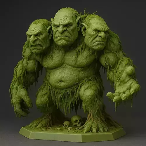 003 Troll de tres cabezas