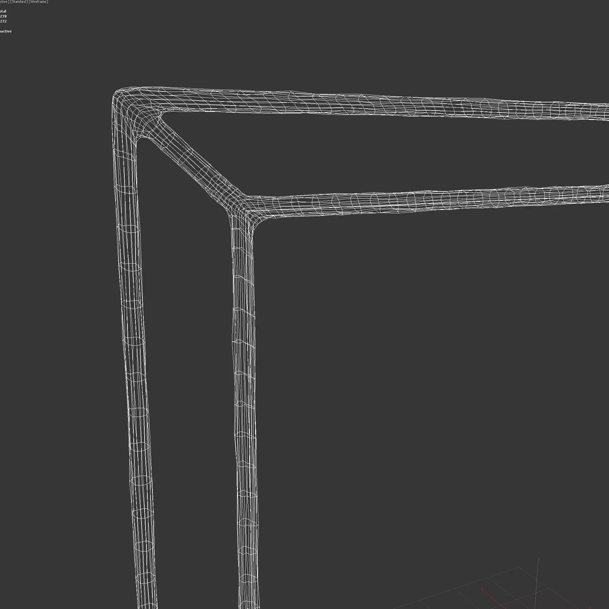 Restoration Hardware Thaddeus Open Beveled Mirror 3D model_6