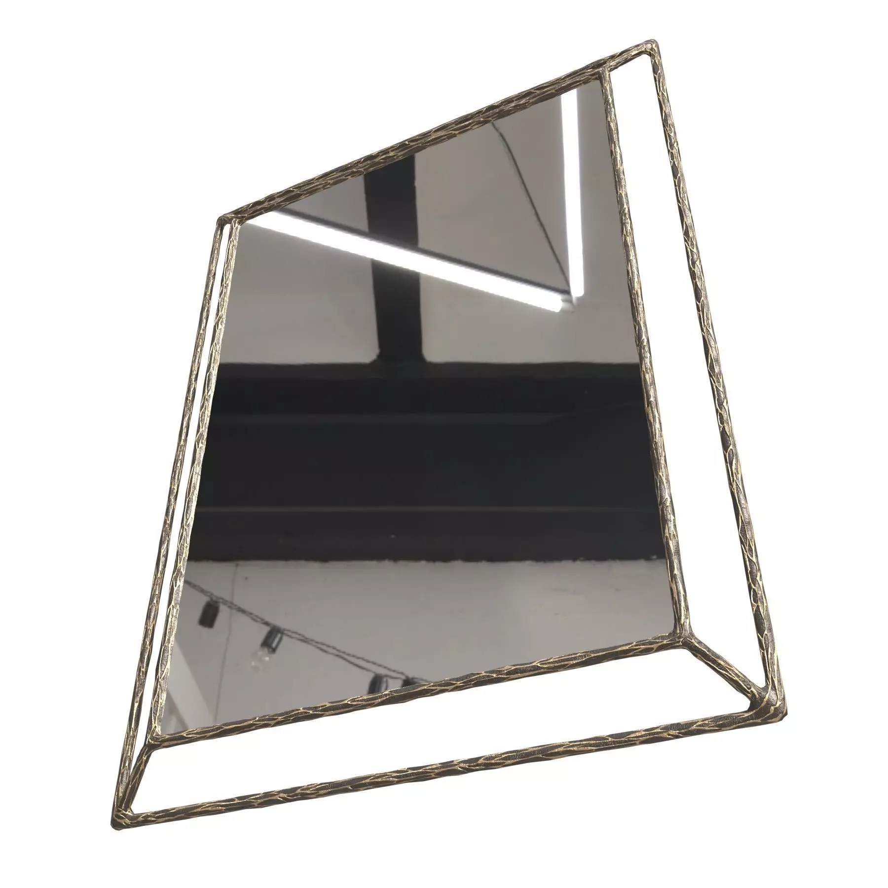 Restoration Hardware Thaddeus Open Beveled Mirror 3D model_4