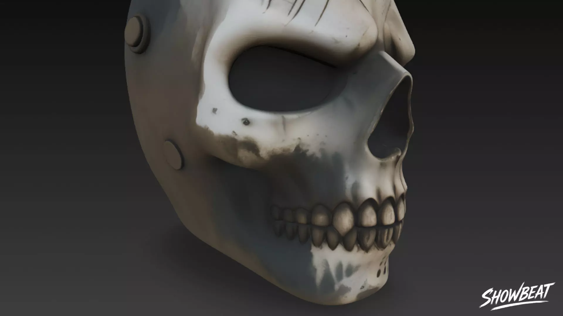 Skull Mask Low-poly 3D model_5