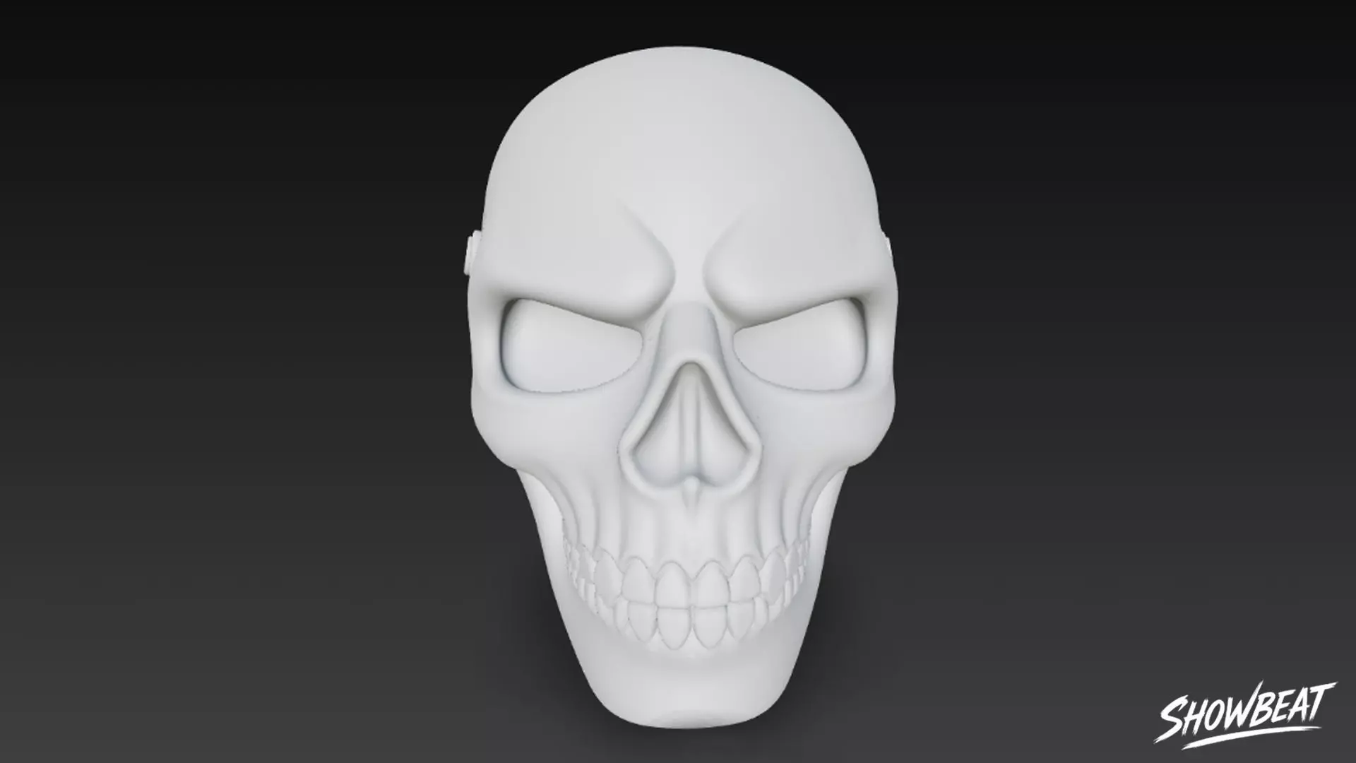 Skull Mask Low-poly 3D model_8