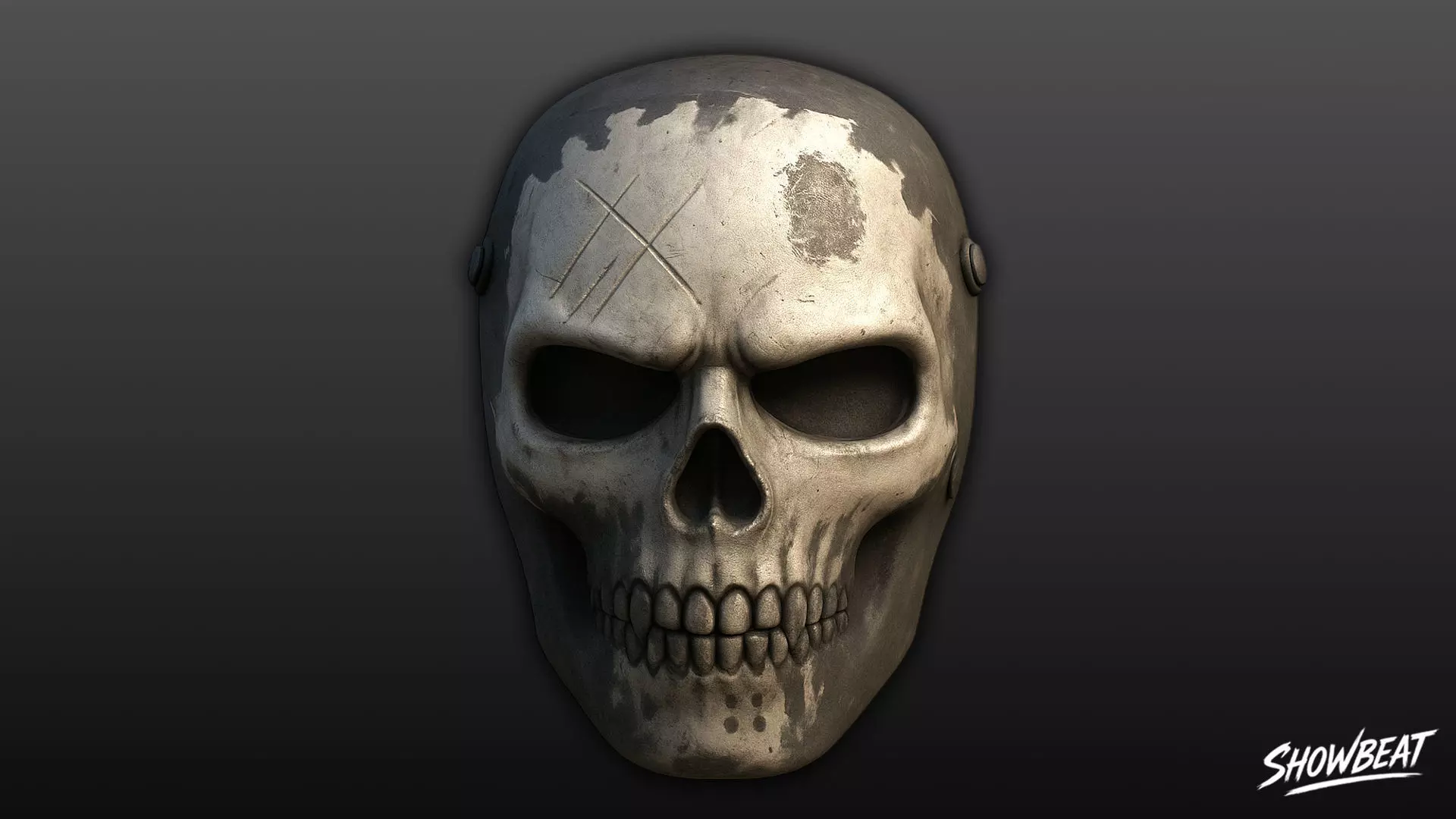 Skull Mask Low-poly 3D model_0