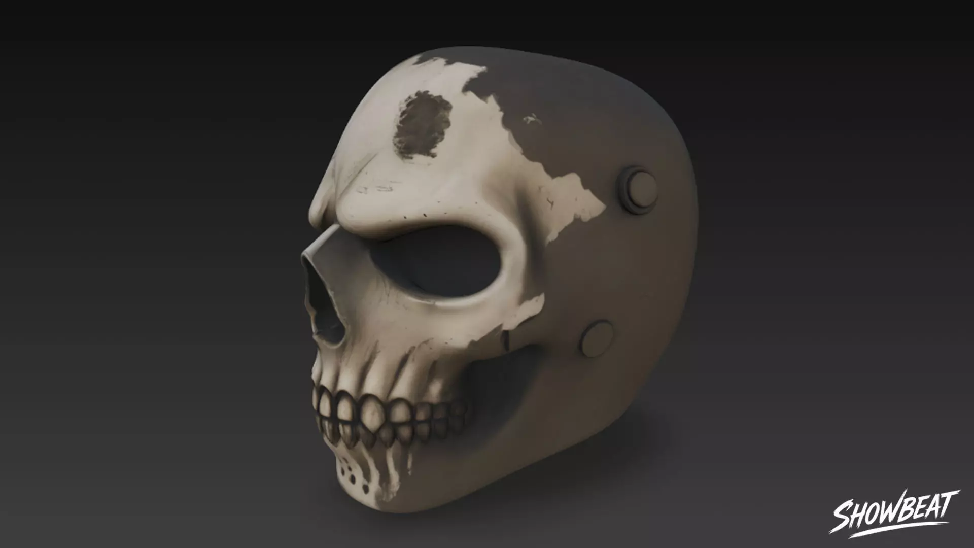 Skull Mask Low-poly 3D model_2