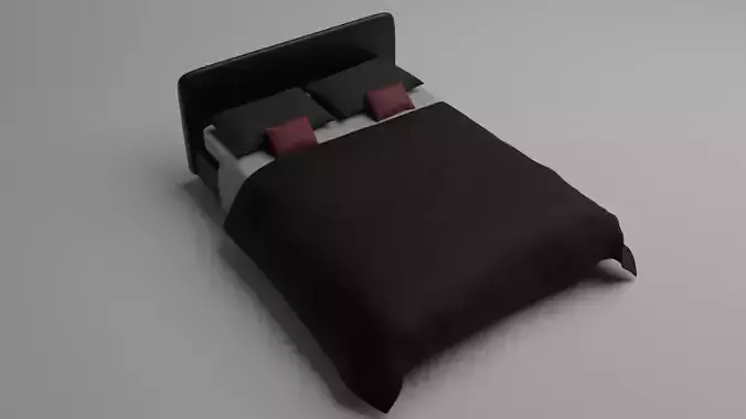 Modern Black Bed