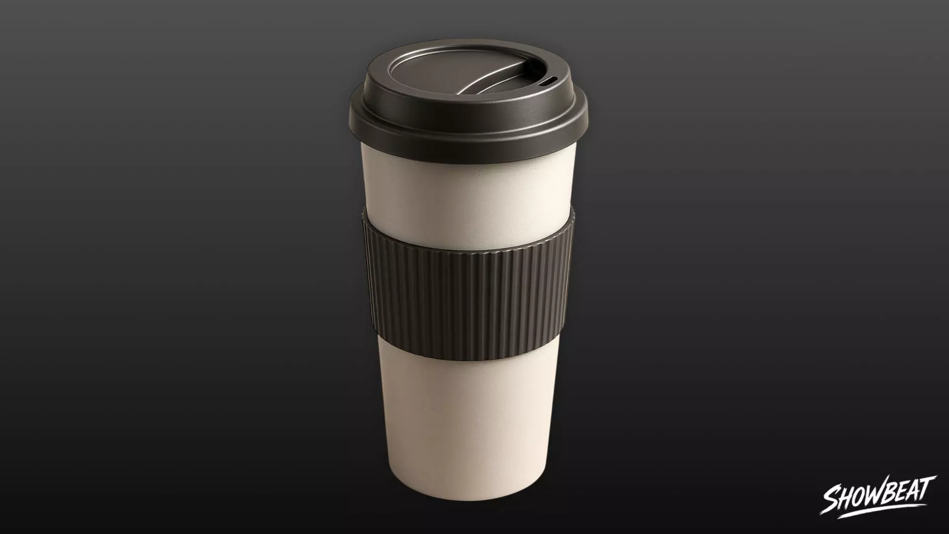 Reusable Coffee Cup Low-poly 3D model