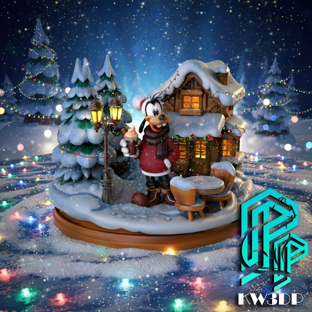 Christmas base 002 3D print model_0