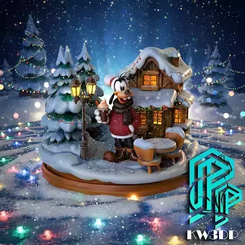 Christmas base 002 3D print model Christmas base 002 3D print model