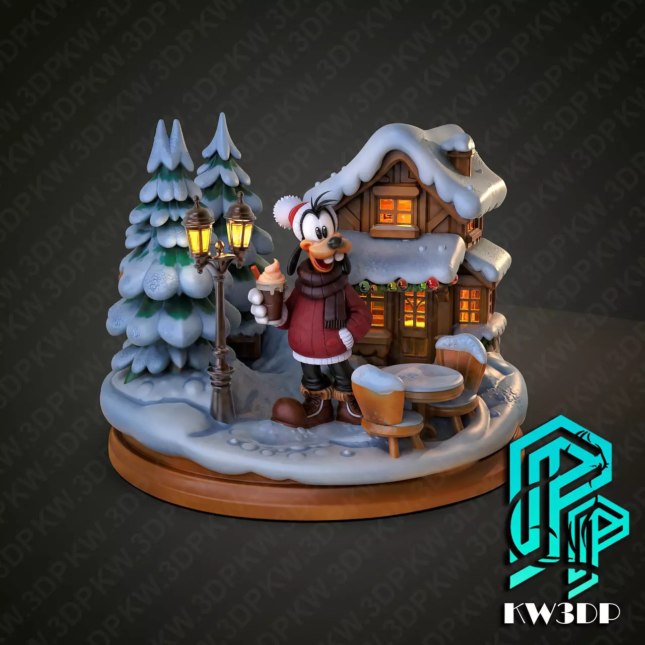 Christmas base 002 3D print model_1