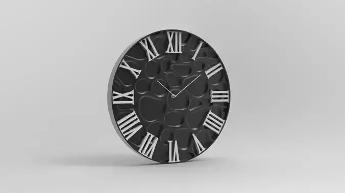 Wall clock 60 cm deformed model
