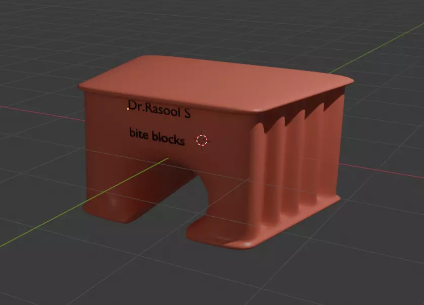 Dental Bite Block 3D Model Medical Equipment Free low-poly 3D model