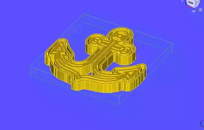 Anchor Cookie Cutter 3D model 3
