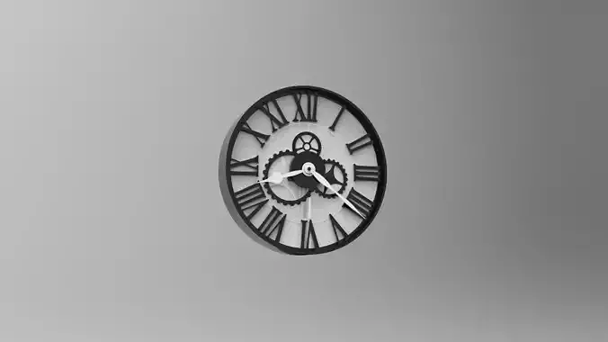 20 cm wall clock gear model