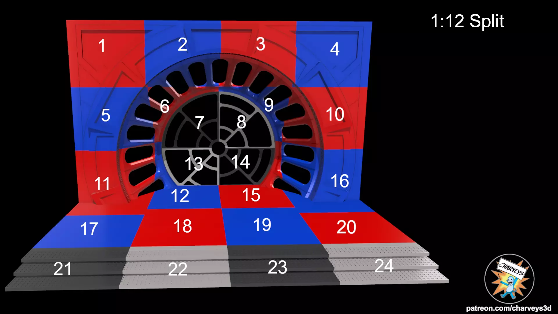  Star Wars Emperors Throne Room Window for 4 and 6 inch figures 3D print model_6
