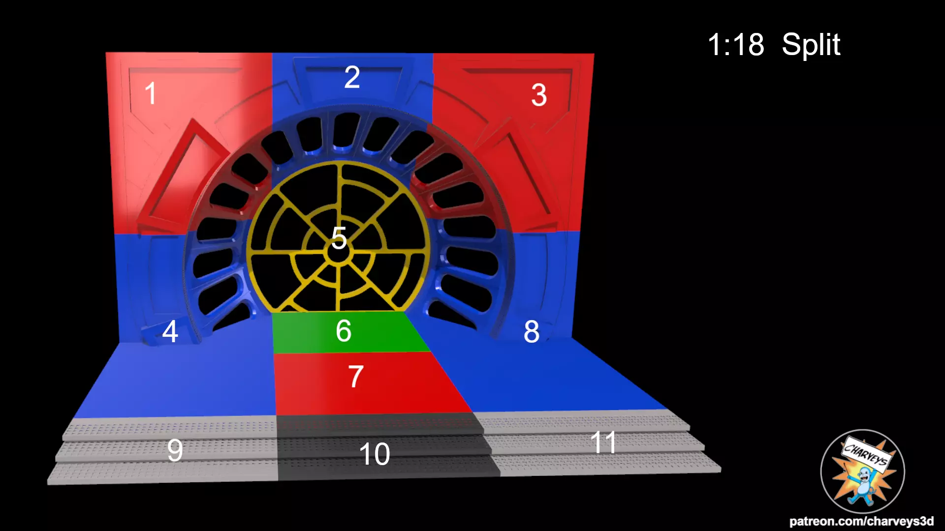  Star Wars Emperors Throne Room Window for 4 and 6 inch figures 3D print model_5