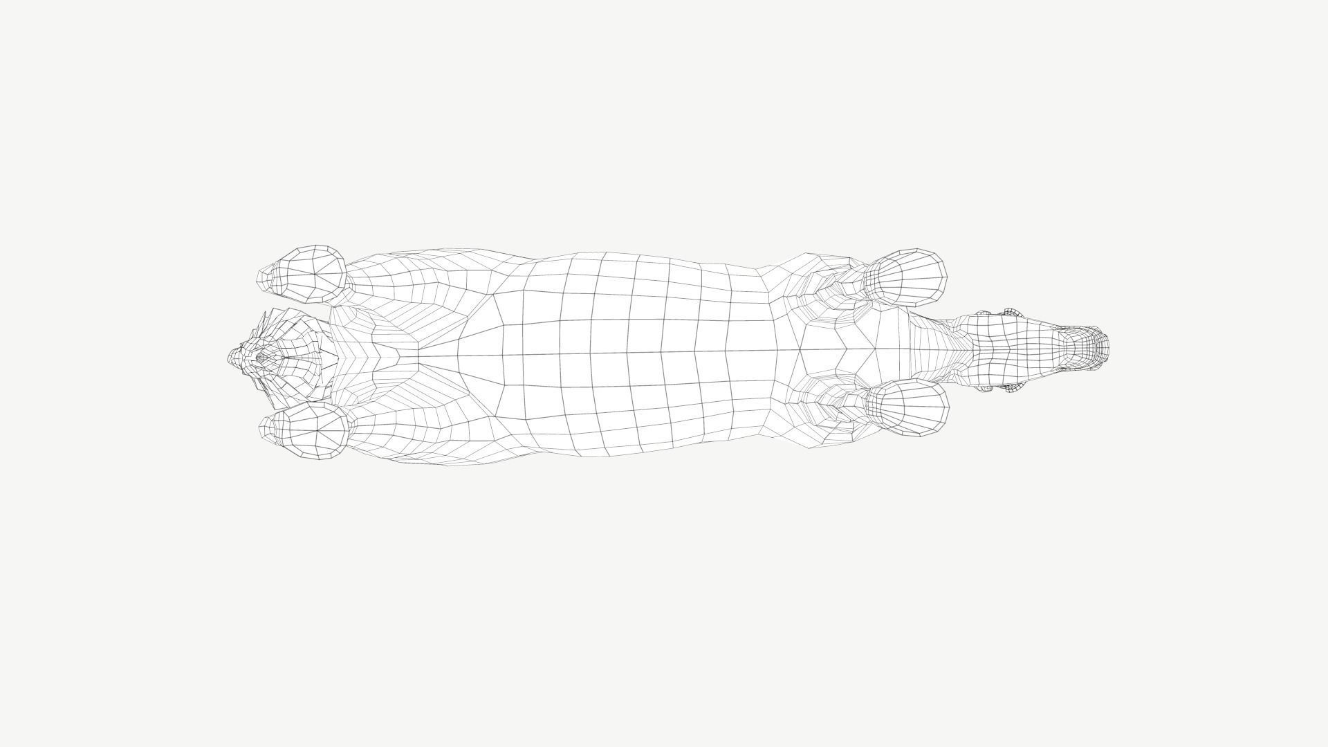 Horse Low-poly 3D model_11