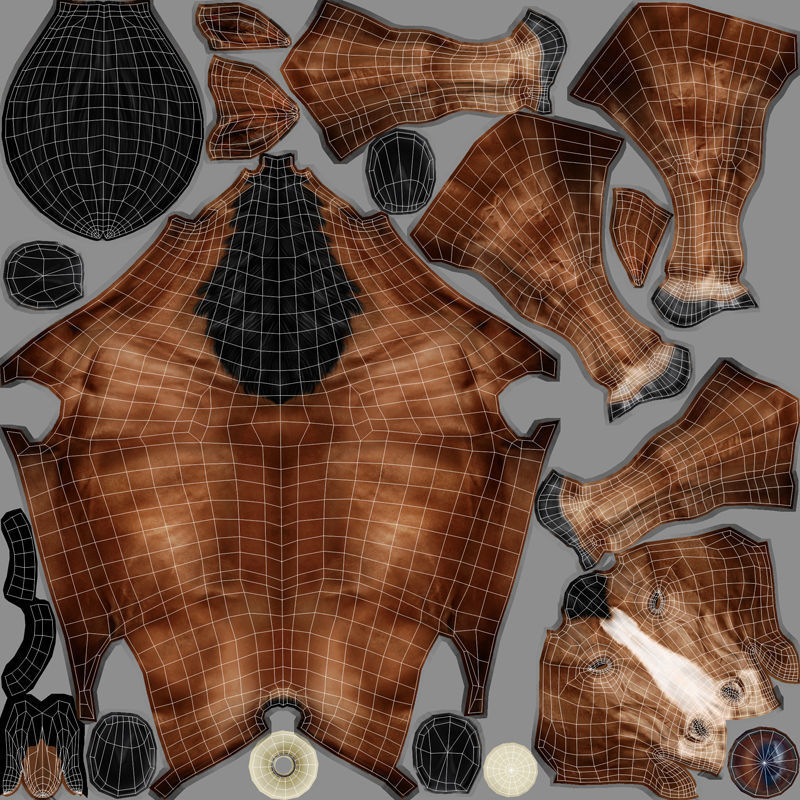 Horse Low-poly 3D model_12