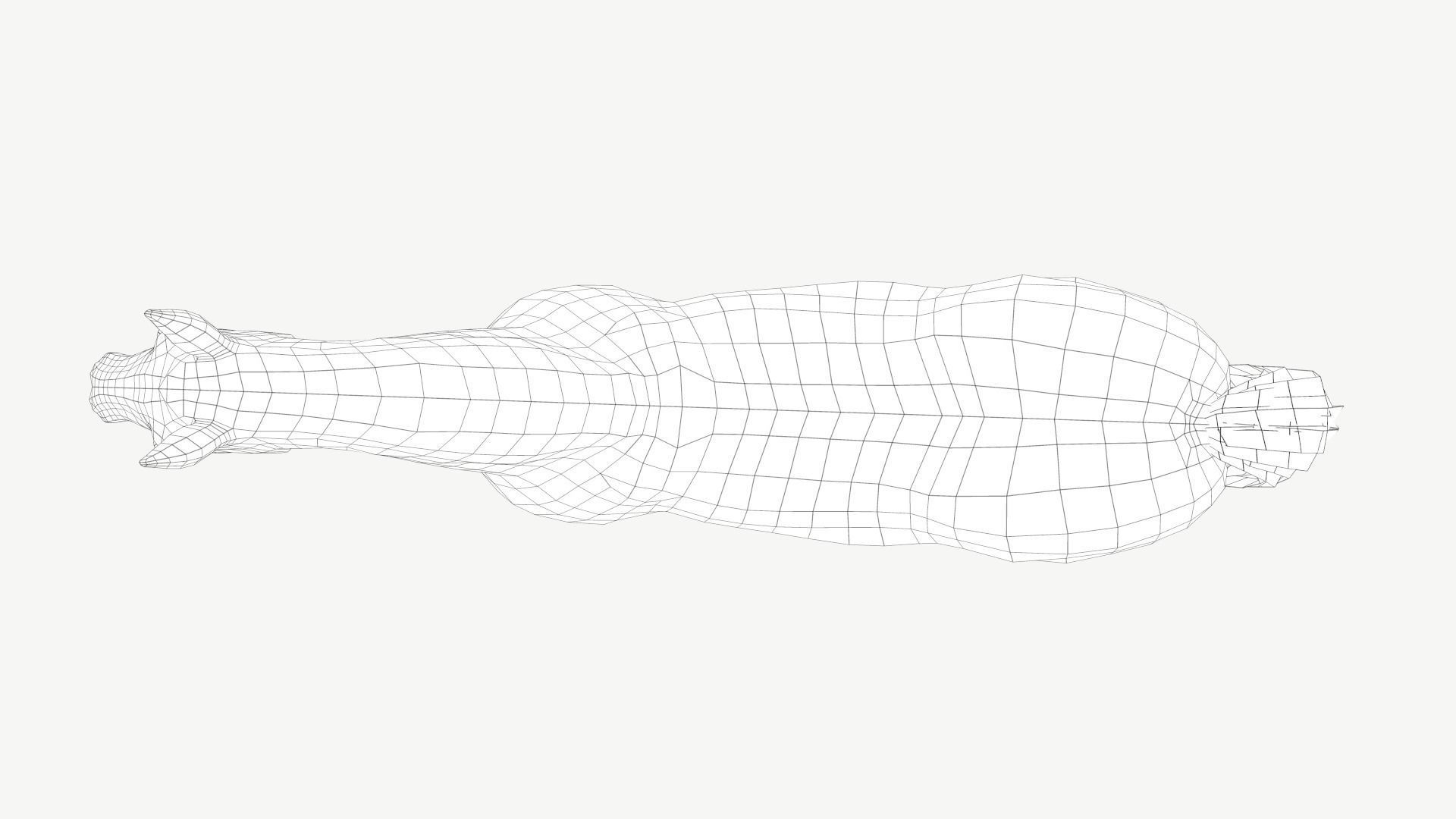 Horse Low-poly 3D model_7