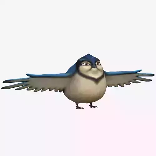Fat Cartoon Bird