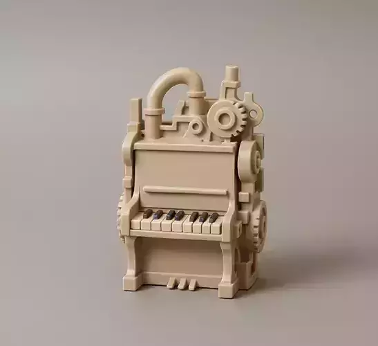 Industrial Piano Sculpture