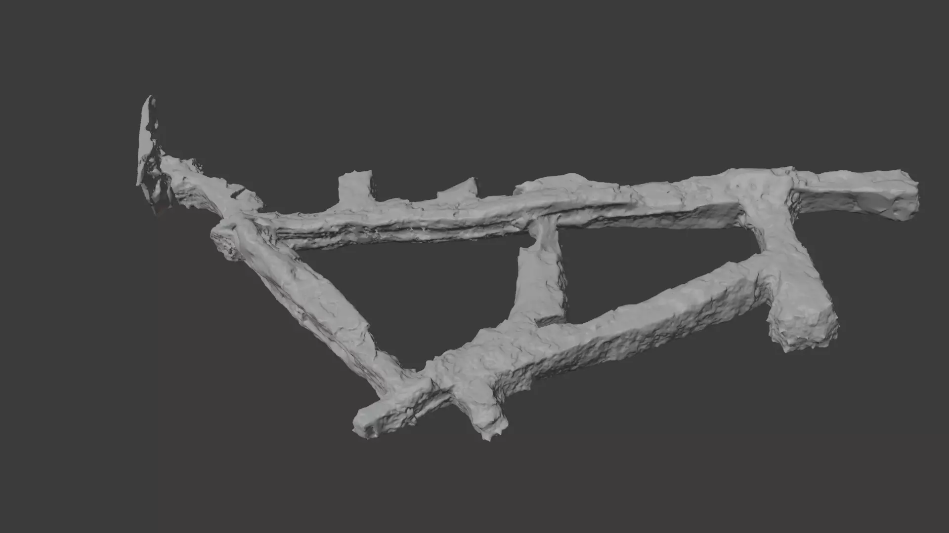 Scan of Tunnels Under Stranska Skala second floor Low-poly 3D model_2