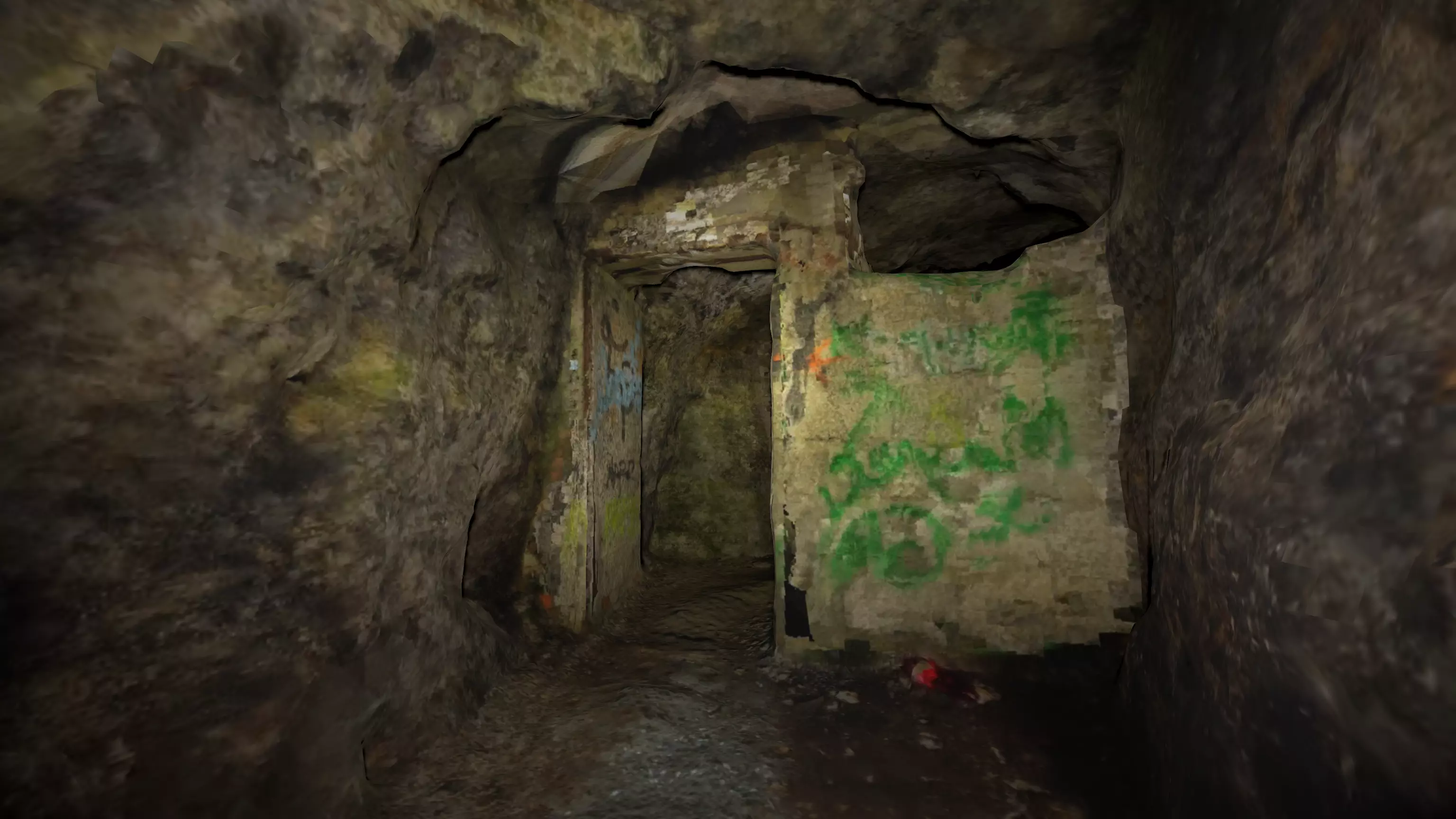 Scan of Tunnels Under Stranska Skala second floor Low-poly 3D model_5