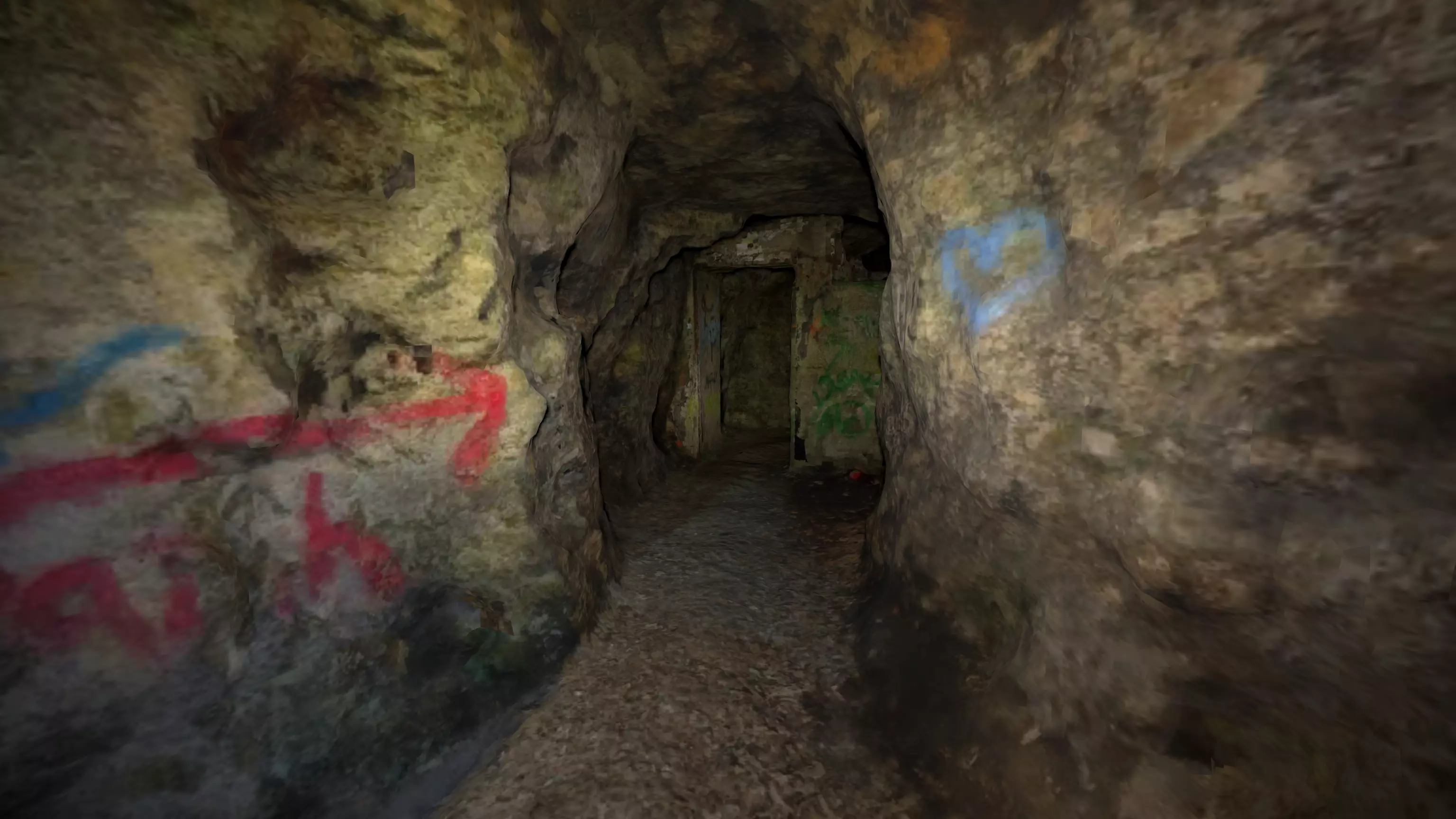 Scan of Tunnels Under Stranska Skala second floor Low-poly 3D model_3