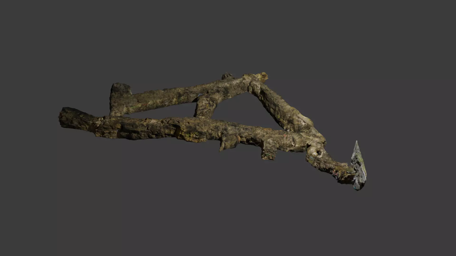 Scan of Tunnels Under Stranska Skala second floor Low-poly 3D model_1