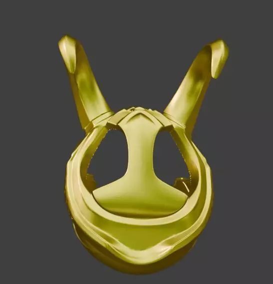 Loki Helmet Multi Part Cosplay and Display 3D print model_2