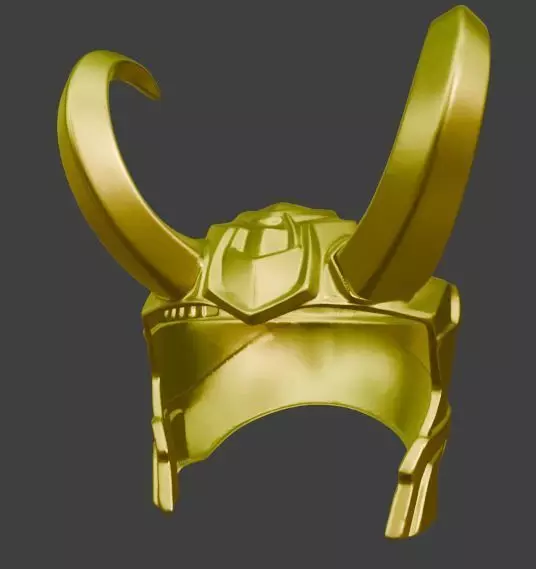 Loki Helmet Multi Part Cosplay and Display 3D print model_0