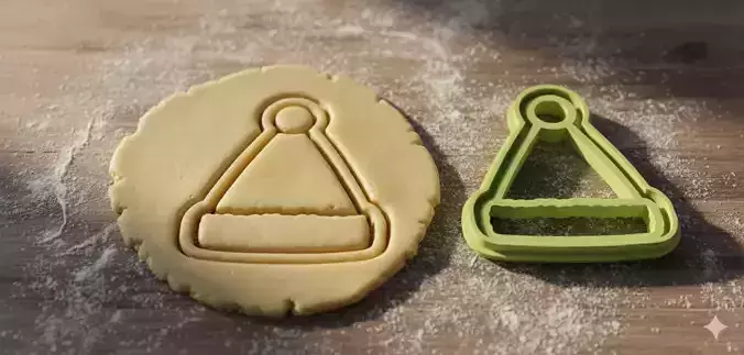 Christmas Hat Cookie Cutter for 3D Printing and Crafting