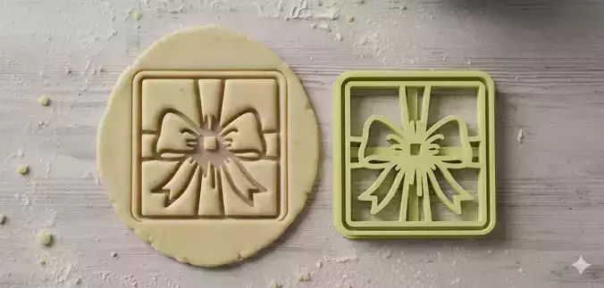 Gift Bow Cookie Cutter for 3D Printing