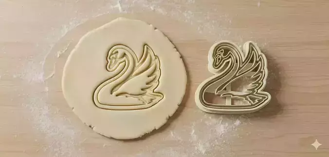 Swan Cookie Cutter graceful bird kitchen baking tool