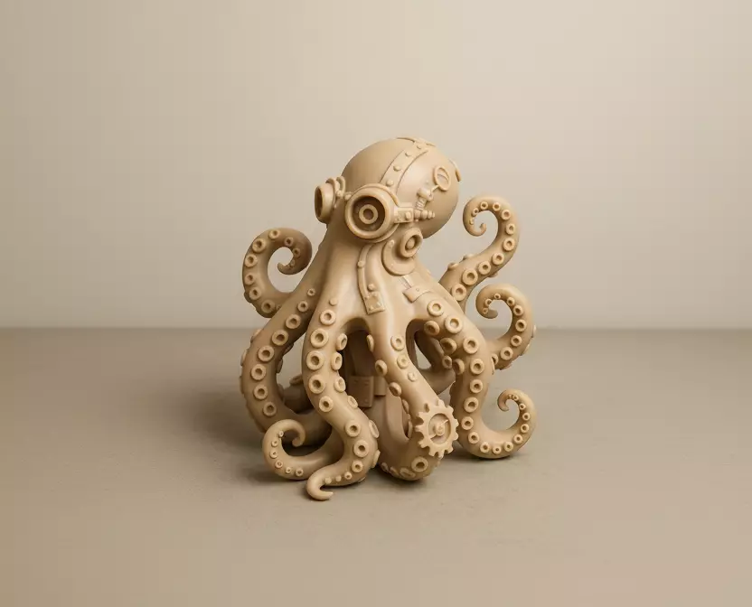 MechanicaloctopusSculpture|3DPrintModel