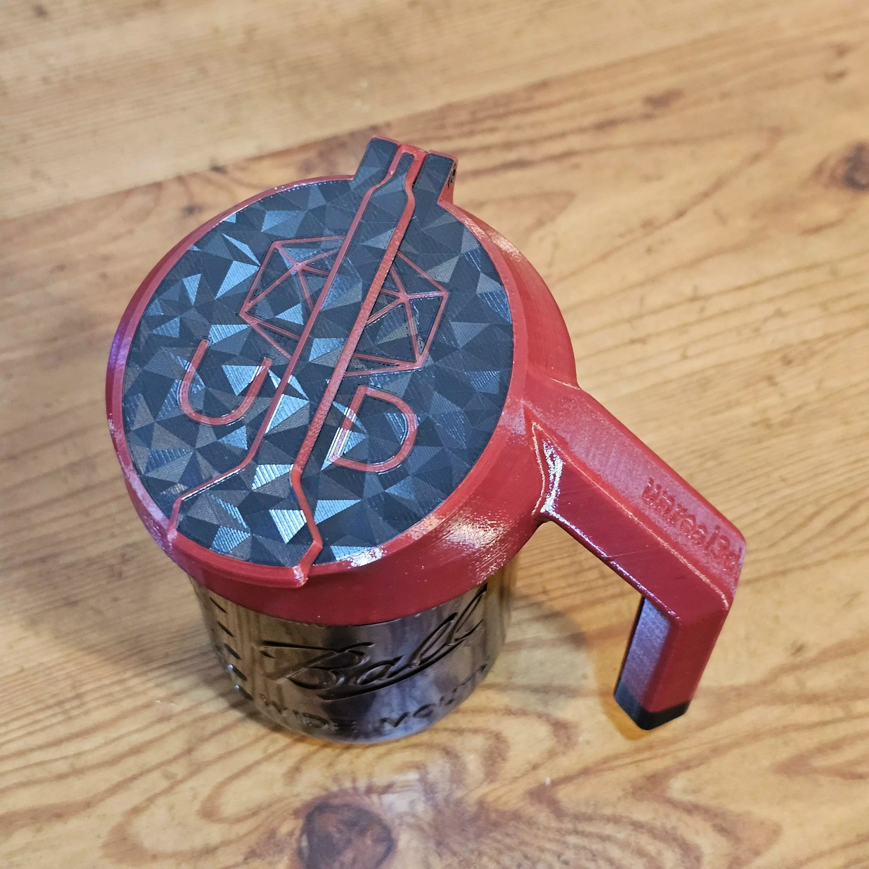 Mason Jar Mug Mod v2 3D print model_6
