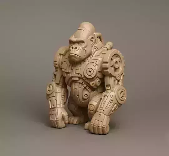 Mechanical Gorilla Sculpture