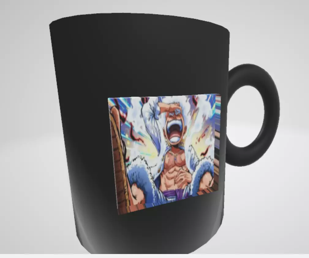 One Piece Luffy Gear 5 Mug  3D print model_0