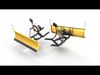 Snow plow with rig Low-poly 3D model_1