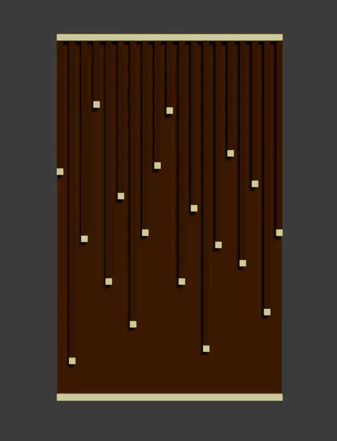 Modern Wall Art Set Low-poly 3D model_3