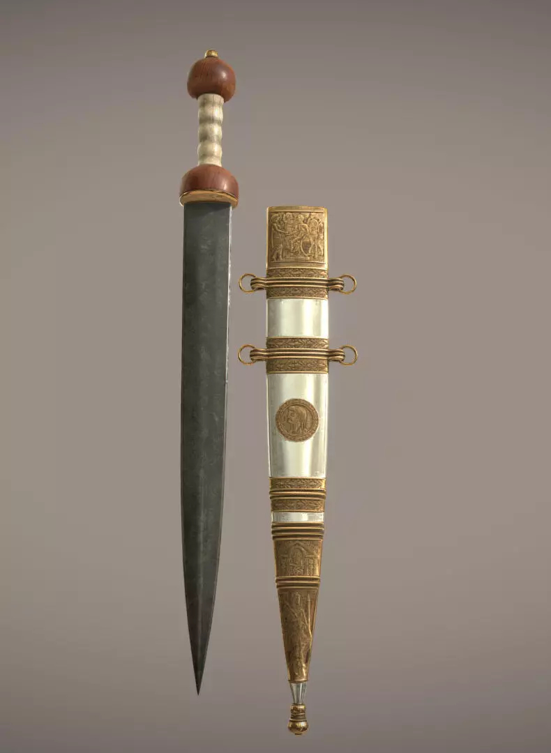 Sword of Tiberius Free low-poly 3D model