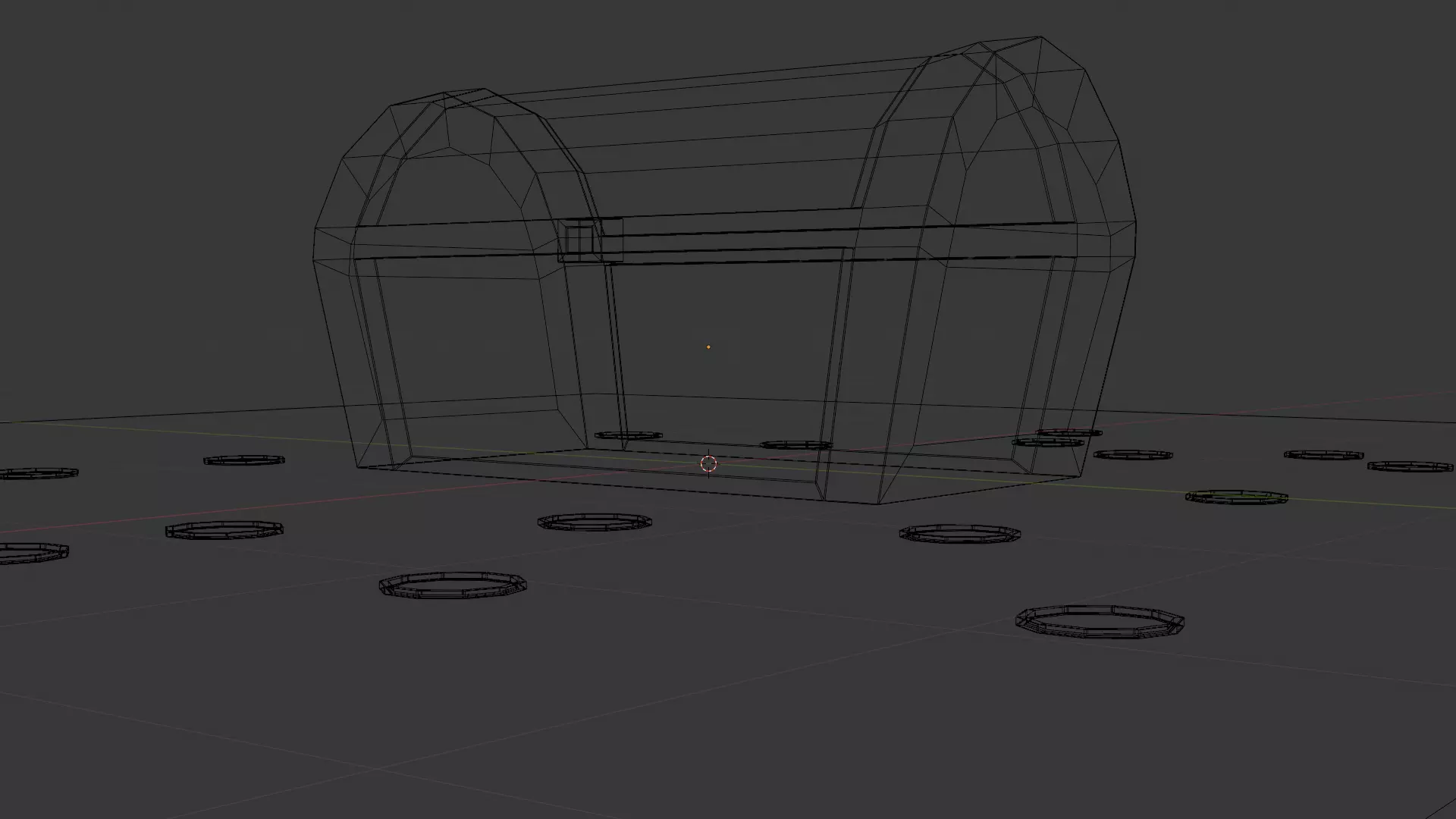 Low Poly Treasure Chest with Coins Low-poly 3D model_2