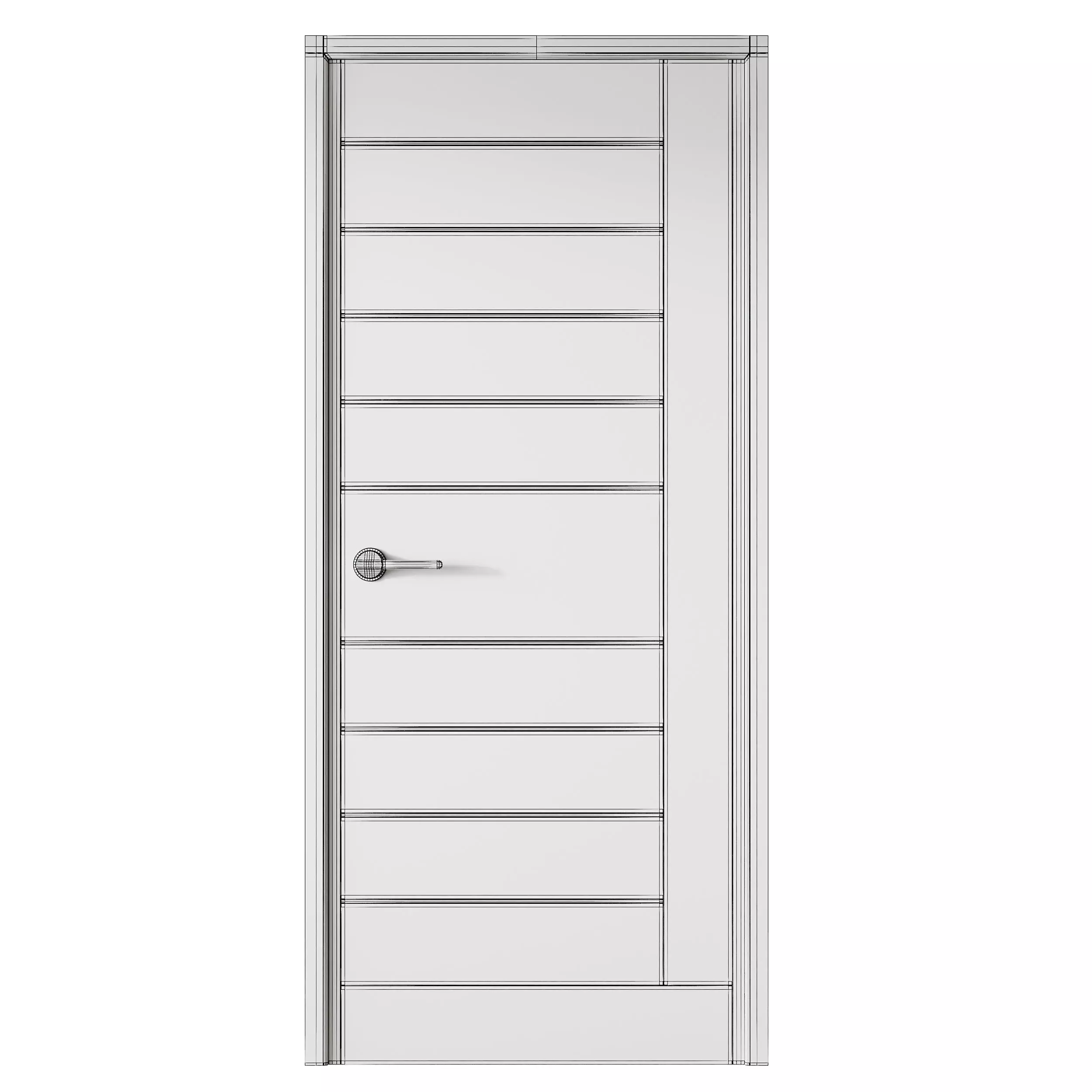 Interior door 40 3D model_14