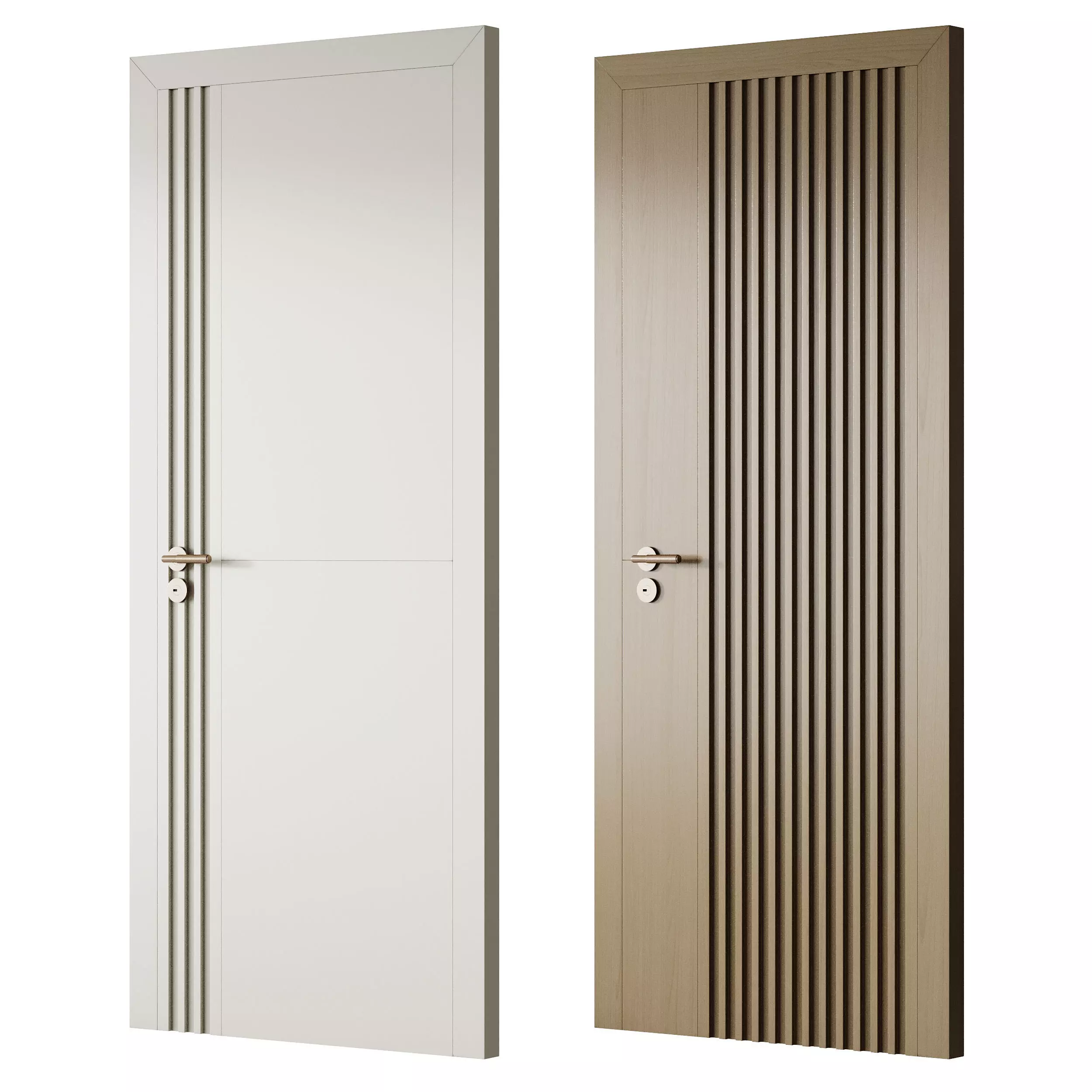 Interior door 48 3D model_0