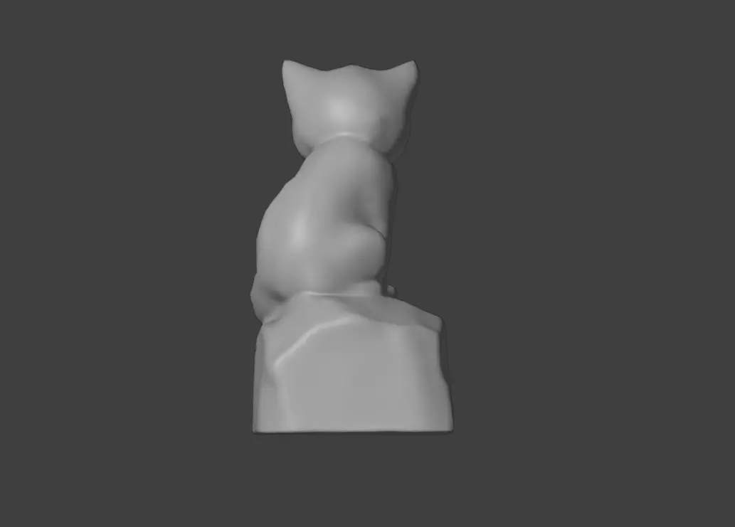 Whisker Sculpture Low-poly 3D model_17
